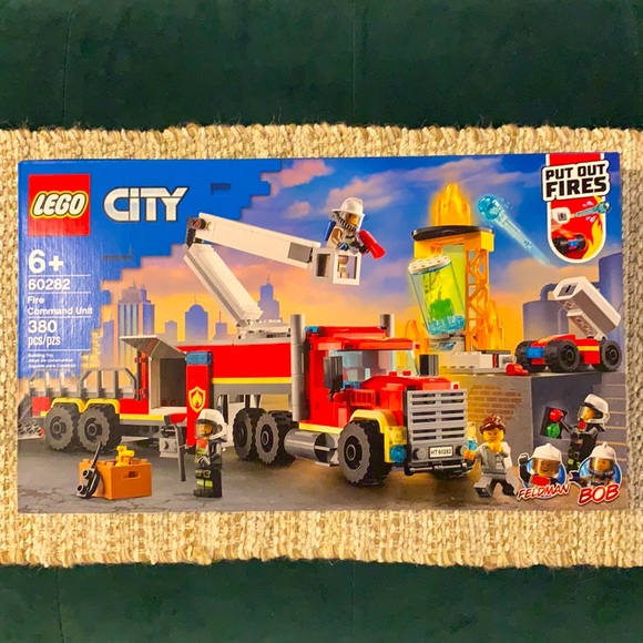 LEGO 60282 City Fire Command Unit Building Kit (380 Pieces) New and Sealed - Picture 1 of 4